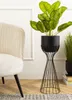 HowHomely | Portafiori - metallo - altezza 56 cm - nero - Anteprima dell’immagine prodotto 7