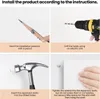 A four-panel instructional diagram showing how to install a product. Produktbild-Vorschau
