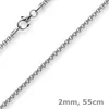 2mm Venezianerkette rund 585 Gold Weißgold Kette Collier Produktbild-Vorschau 1
