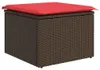 vidaXL Sofa Set mit Kissen 6 pcs Braun Poly Rattan Produktbild-Vorschau 6