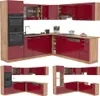 Eckküche Vicco R-Line Rot Hochglanz/Goldkraft Eiche 247 x Produktbild-Vorschau 9