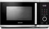 A front view of a black and silver Medion microwave oven. Náhled obrázku produktu