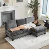 Merax Ecksofa L-Form 3-Sitzer mit Schlaffunktion, Produktbild-Vorschau 6