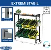 DanDiBo Getränkekistenregal 6 Kisten mit Ablagefäche Rollen Produktbild-Vorschau 2