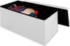 CASARIA® Banc de rangement blanc 80 x 40 x 40 cm Siège Voir les images du produit 10