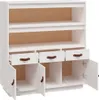 vidaXL Deska barowa biała 100x40x108,5 cm lite drewno Podgląd zdjęcia produktu 14