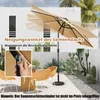 COSTWAY Ombrellone da 300 cm con illuminazione solare a LED Anteprima dell’immagine prodotto 3