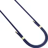 A dark blue cord with gold accents, forming a loop. Produktbild-Vorschau