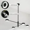 LUMILED Pendelleuchte Schwarz Modern Kronleuchter 4 Flammig Produktbild-Vorschau 4