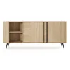 AX LIVING Sideboard mit Schubladen Sanremi Eiche Cremona Produktbild-Vorschau 10