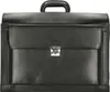 A black leather briefcase is shown against a white background. Produktbild-Vorschau