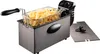 A deep fryer filled with french fries, shown on a white background. Produktbild-Vorschau
