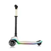 A three-wheeled scooter with LED lights on the deck, shown from the side against a white background. Anteprima dell’immagine prodotto