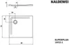 Kaldewei 383200012672 DW SUPERPLAN Mod.1832-1, 750 x 800, Produktbild-Vorschau 2