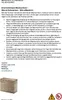 A document with safety instructions for a laundry sorter, accompanied by an image of the product. Produktbild-Vorschau