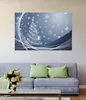 Wallario Poster - Glitzernder Tannenbaum mit Schneeflocken, Produktbild-Vorschau 2