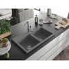 Mexen Hektor zlewozmywak granitowy 2-komorowy 800 x 480 mm, Podgląd zdjęcia produktu 2