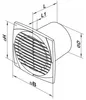 Ventilatore da bagno VENTS D1 100 Standard 95m3/h Anteprima dell’immagine prodotto 2