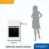 Exquisit Elektro-Standherd EH 10.3 F2 | Nutzinhalt | Weiß Produktbild-Vorschau 6