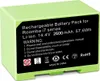 A green rechargeable battery pack for a Roomba i7 series robot vacuum cleaner. Produktbild-Vorschau