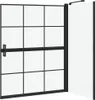 vidaXL Paroi de douche noire et transparente 100 x 68 x 128 Voir les images du produit 6