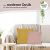 Two throw pillows on a sofa with a blanket. Produktbild-Vorschau
