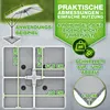 tillvex® Supporto per ombrellone grigio 90 litri / 120 kg - Anteprima dell’immagine prodotto 7