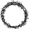 A circular string of black lights on a white background. Produktbild-Vorschau