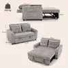HOMCOM Schlafsofa, 2-Sitzer Sofa 157x190cm mit Verstellbare Produktbild-Vorschau 3