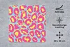 MuchoWow® Mauspad Mousepad Pantherdruck - Rosa - Gelb - Produktbild-Vorschau 3