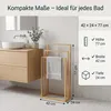 Porte-serviettes en bambou hausleben – 3 barres pour Voir les images du produit 3