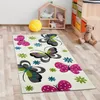 Farbenfroher Schmetterling-Teppich für Kinderzimmer in Produktbild-Vorschau 3