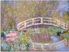 ARTland Leinwandbild Brücke in Monets Garten Größe: 80x60 Produktbild-Vorschau 1
