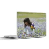 MuchoWow® Laptop Aufkleber Sticker Cover Mädchen - Blumen - Produktbild-Vorschau 1