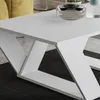 DECORTIE Pipra Moderner Couchtisch Weiß , 110 x 60 x 40 cm Produktbild-Vorschau 4