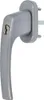 8 x Alu Fenstergriff in Silber F1 abschließbar - Stiftlänge 45mm Produktbild-Vorschau