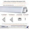 Brollux LED Eckprofil V24 Set 10m (5x2m) Alu Profile 45 Produktbild-Vorschau 2