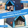Kinderzelt für Jungs & Mädchen, Spielhaus mit Sternenhimmel Produktbild-Vorschau 2