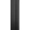 A close-up side view of a black shower enclosure profile against a white background. Produktbild-Vorschau