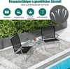 COSTWAY Bistro stůl se 2 židlemi, skládací balkonový set, Náhled obrázku produktu 4