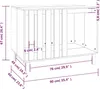 vidaXL Buda dla psa 90x60x67 cm z litego drewna sosnowego Podgląd zdjęcia produktu 7