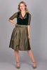 Edelnice Midi Dirndl Livia Samt Grün 40 Produktbild-Vorschau 4