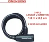 Master Lock Spiralkabelschloss 8mm 8126EURDPRO Produktbild-Vorschau 4