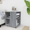 vidaXL Rollschrank Grau Sonoma 60x53x72 cm Holzwerkstoff Produktbild-Vorschau 3