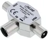 InLine® Répartiteur d'antenne en T pour TV, 1x coaxial Voir les images du produit 1
