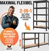 MONZANA® 2X Schwerlastregal 180x90x40cm Schwarz 1750kg 10 Produktbild-Vorschau 5