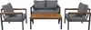 Merax Gartenlounge Set 4-tlg. Balkonmöbel Set mit Kissen Produktbild-Vorschau 10