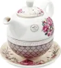 Porcelanowy Dzbanek 450ml z Filiżanką i Podstawką Elegancki Podgląd zdjęcia produktu 6
