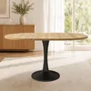 Uitschuifbare eettafel, 100/140 x 100 x 75 cm, ovale Productafbeelding-voorbeeld 2