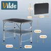 Vilde | Stolik campingowy z regulacją wysokości - 60x40 cm Podgląd zdjęcia produktu 5